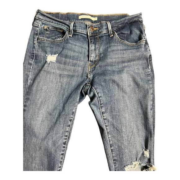 Levi’s Womens Jeans 710 Super Skinny size 30 Distressed Holey Basic Casual - Picture 3 of 6